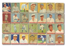 1933 GOUDEY STARTER SET (71/239) INCL. JIMMY FOXX #29 (SGC GD 30) AND FOUR SIGNED COMMONS PLUS 20 DUPLICATES (FRED FRANKHOUSE COLLECTION)